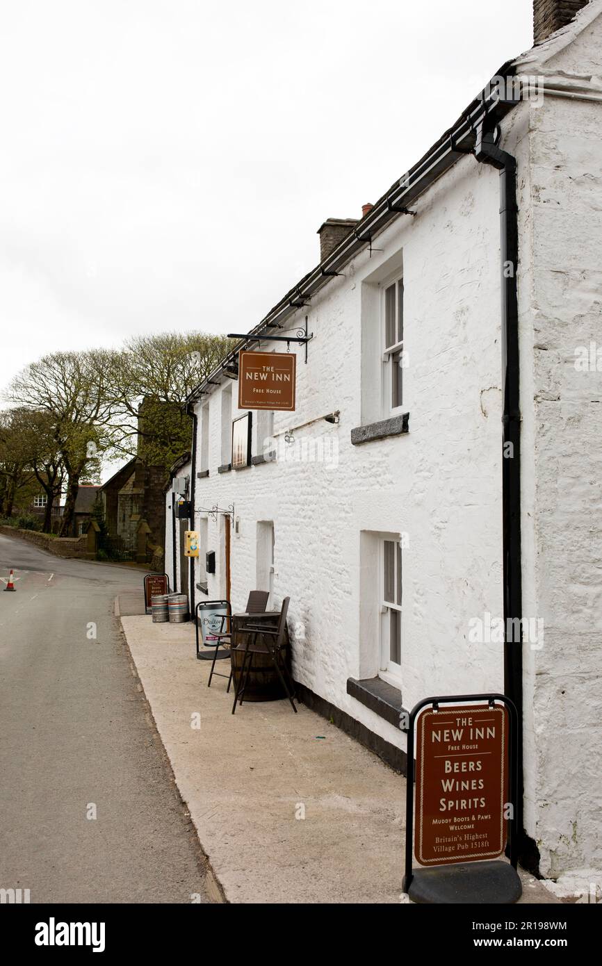 Flash, Staffordshire, il villaggio più alto del Regno Unito ha il suo pub, il New Inn, una chiesa, un municipio e un caffè Foto Stock