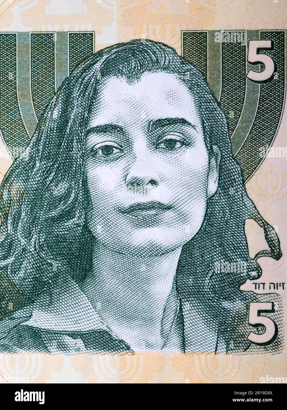 Ziva David un ritratto di denaro israeliano Foto Stock