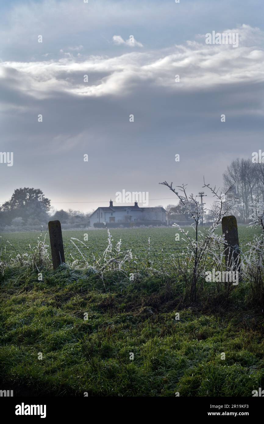 ridondante vecchia stazione ferroviaria ellingham norfolk inghilterra Foto Stock