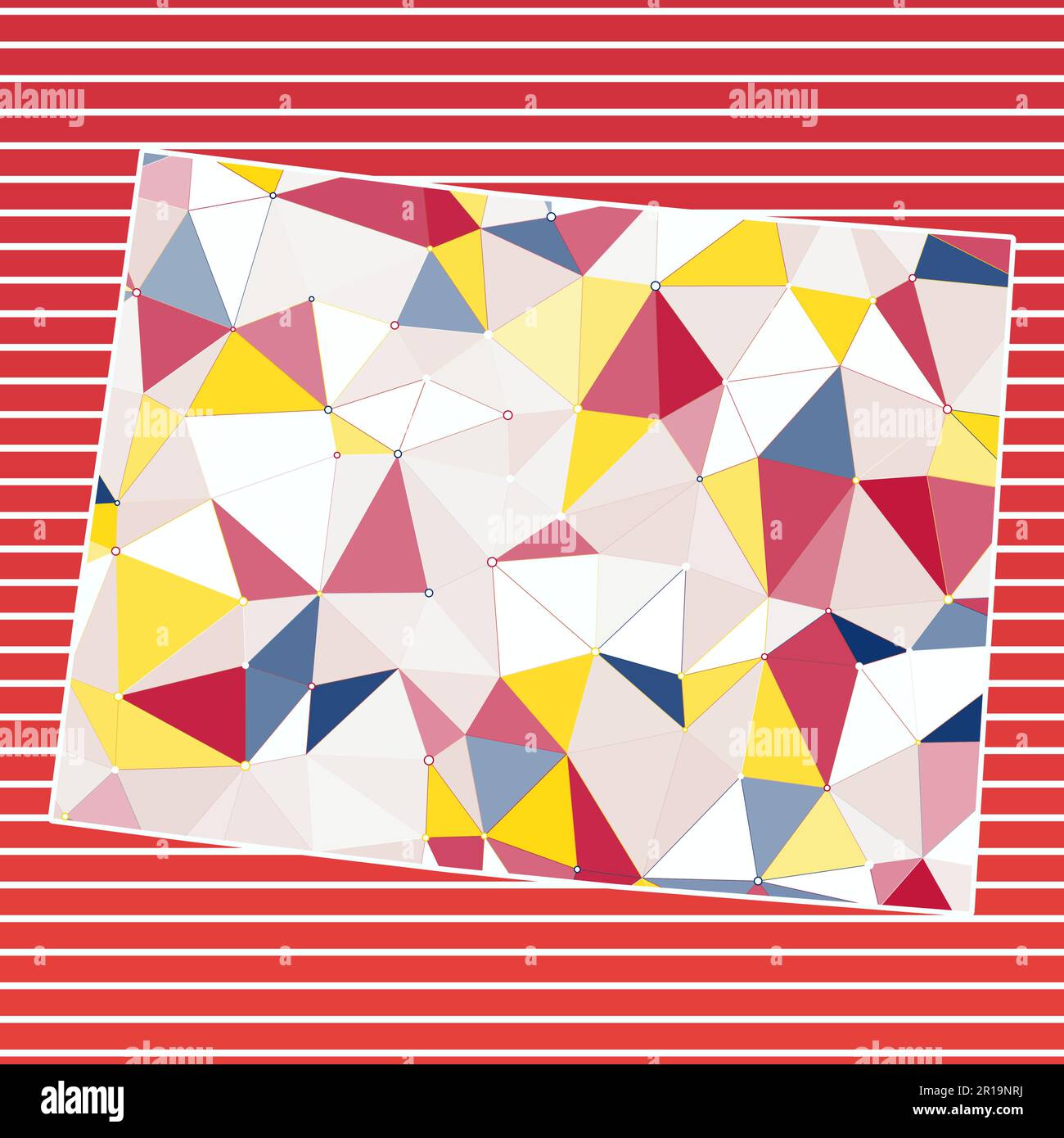 Illustrazione vettoriale Colorado. Design Colorado su sfondo a strisce sfumate. Tecnologia, Internet, rete, concetto di telecomunicazione. Illustrazione Vettoriale