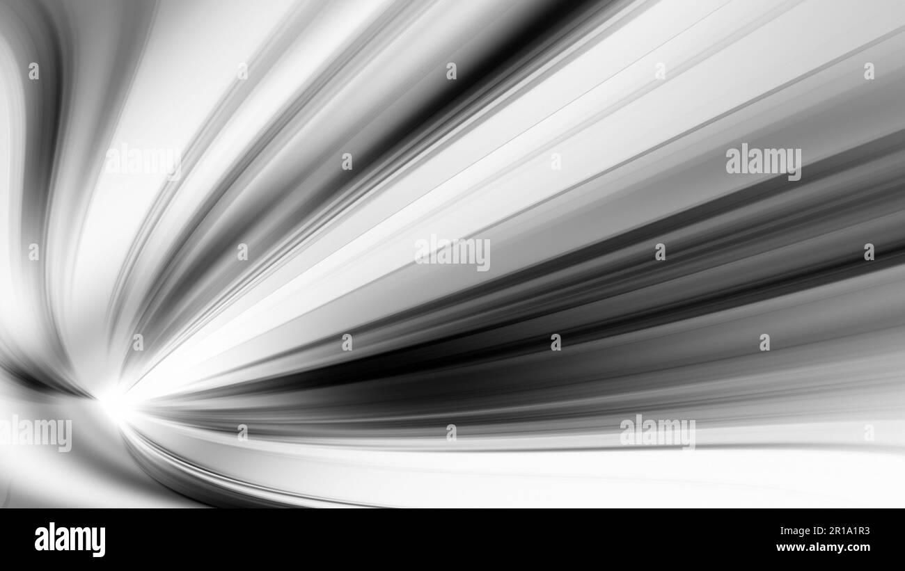 Linee di sfocatura in vetro trasparente sfondo astratto. Il rendering 3D Foto Stock