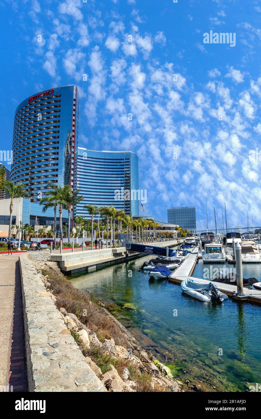 Il Marriott Hotel nel centro di San Diego, California Foto Stock