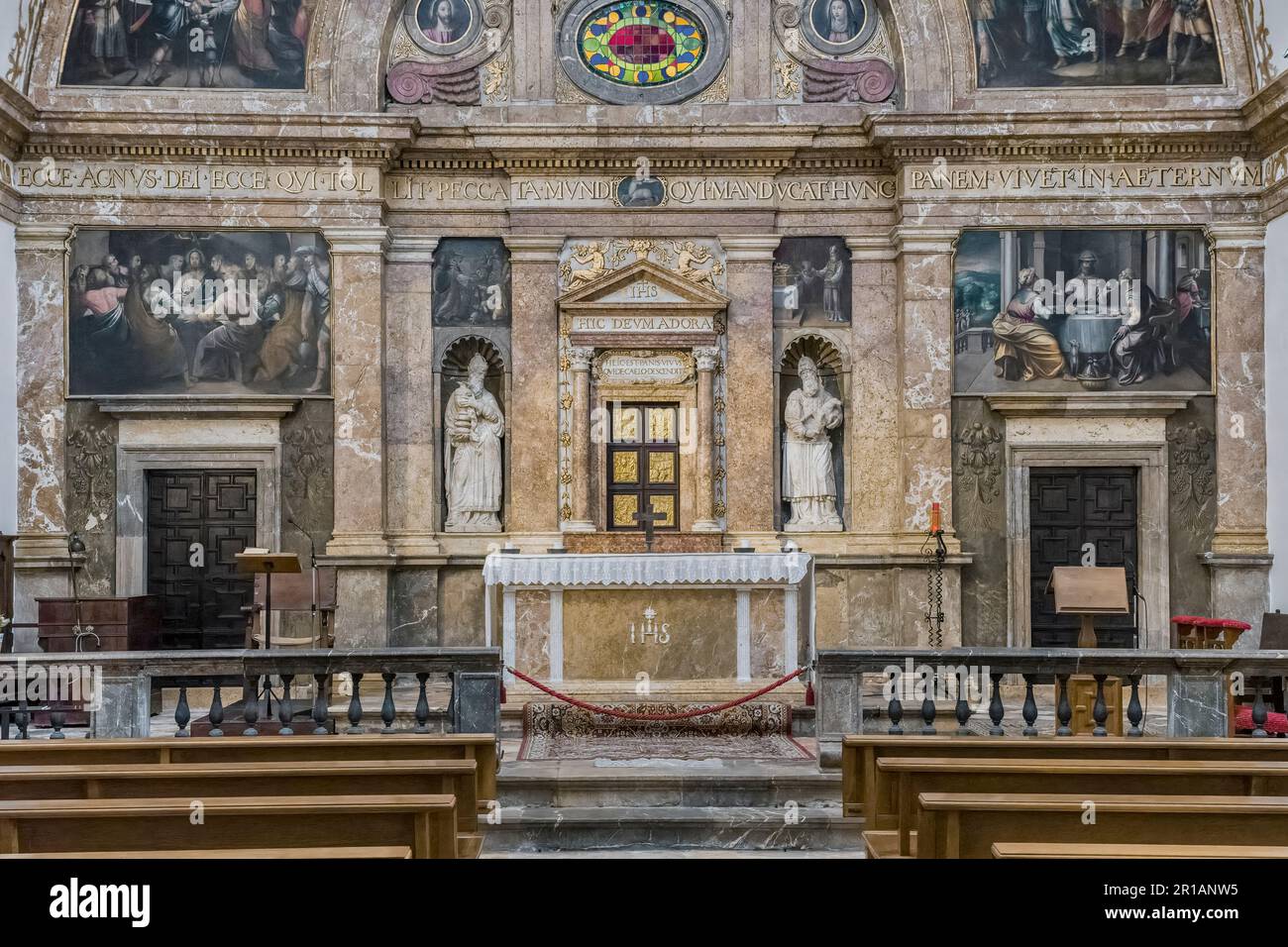 Cappella del Santissimo Sacramento nella Basilica del Primate e della Cattedrale Metropolitana di Santa Tecla nella città di Tarragona, Catalogna, Spagna, Europa Foto Stock