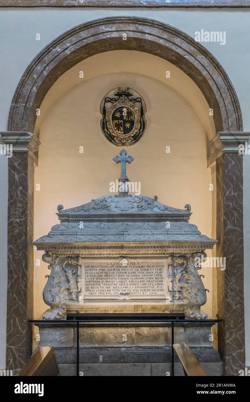 Cappella del Santissimo Sacramento nella Basilica del Primate e della Cattedrale Metropolitana di Santa Tecla nella città di Tarragona, Catalogna, Spagna, Europa Foto Stock
