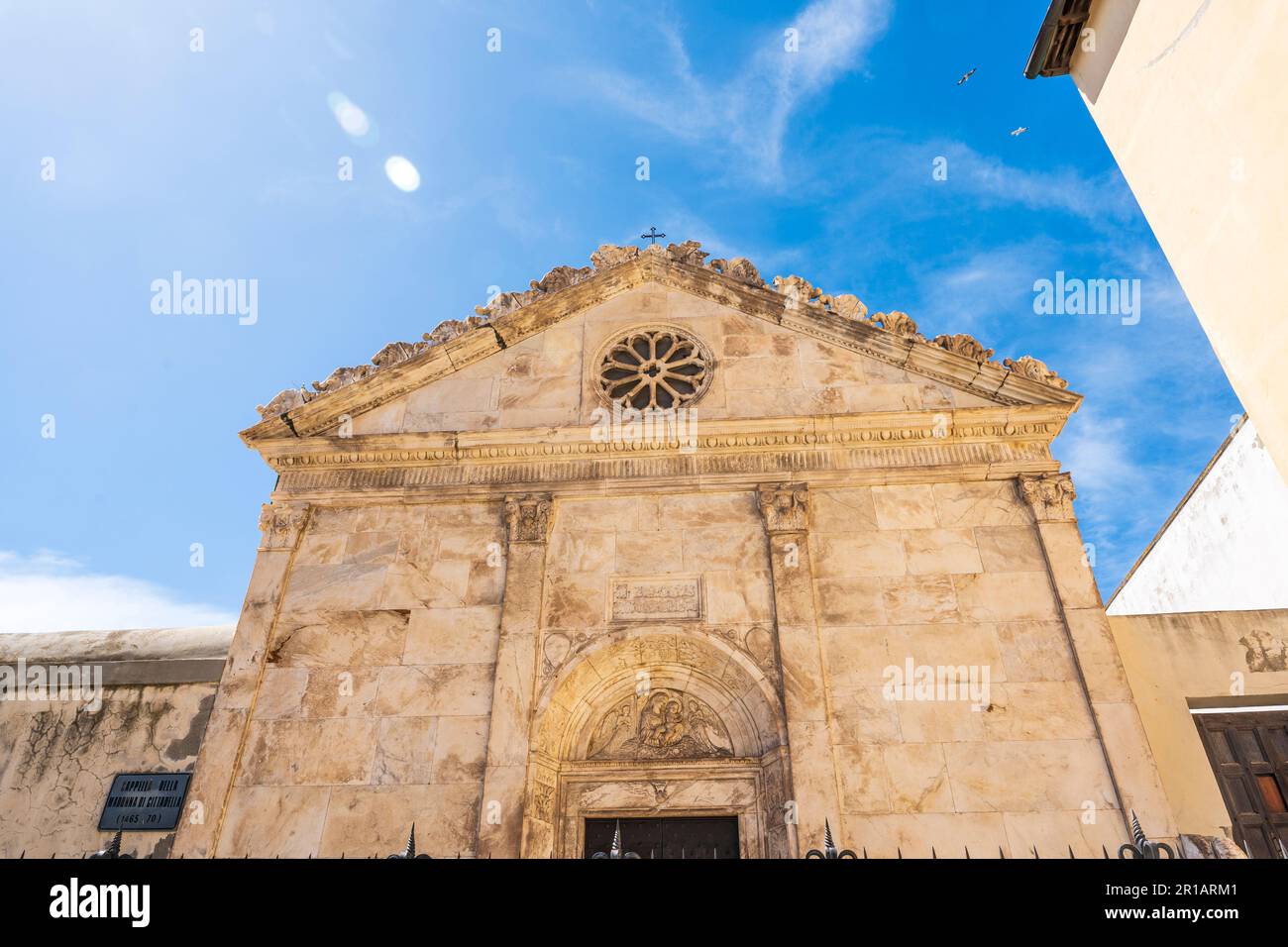 Chiesa di Sant'Anna nella Cittadella, costruita nel 15th da Andrea Guardi per la famiglia Appiani, Piombino, Toscana, Italia Foto Stock
