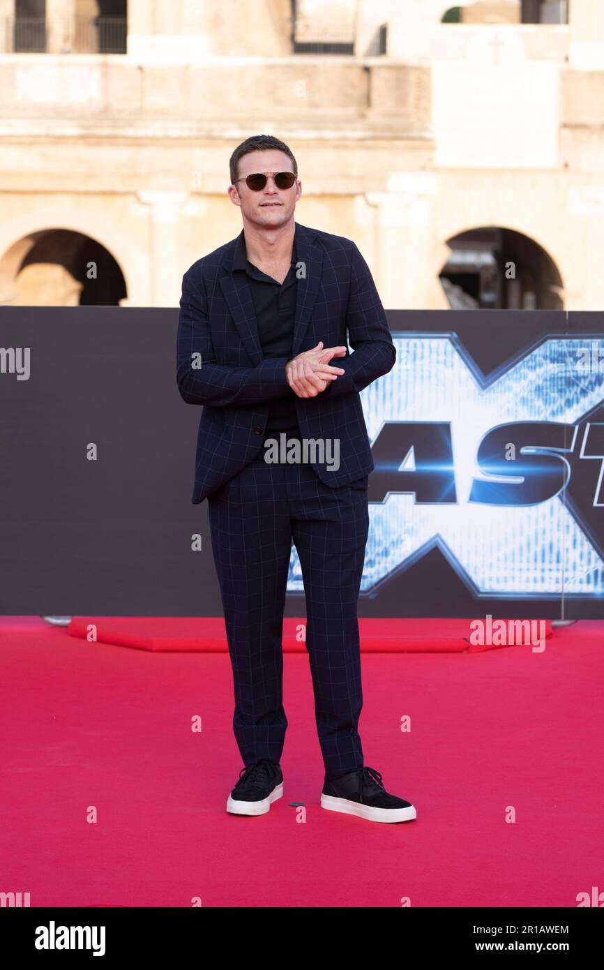 Roma, Italia, 12 maggio 2023 - Scott Eastwood partecipa al red carpet per la prima mondiale del film 'Fast X' a Roma. Credits: Luigi de Pompeis / Alamy Live News Foto Stock