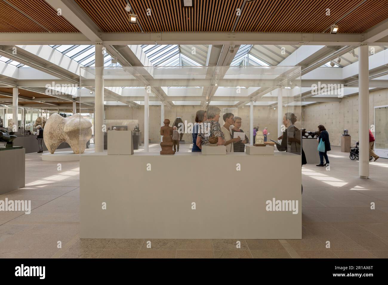 Museo 'Beelden aan Zee' [sculture in mare] nella spiaggia olandese vicino a Den Haag, Paesi Bassi Foto Stock