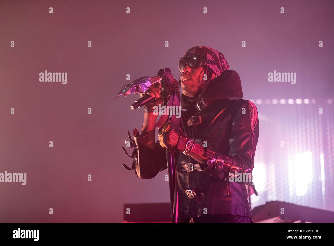 Madison, Stati Uniti. 11th maggio, 2023. Yves Tumor (Sean Lee Bowie) al Sylvee il 11 maggio 2023, a Madison, Wisconsin (Photo by Daniel DeSlover/Sipa USA) Credit: Sipa USA/Alamy Live News Foto Stock