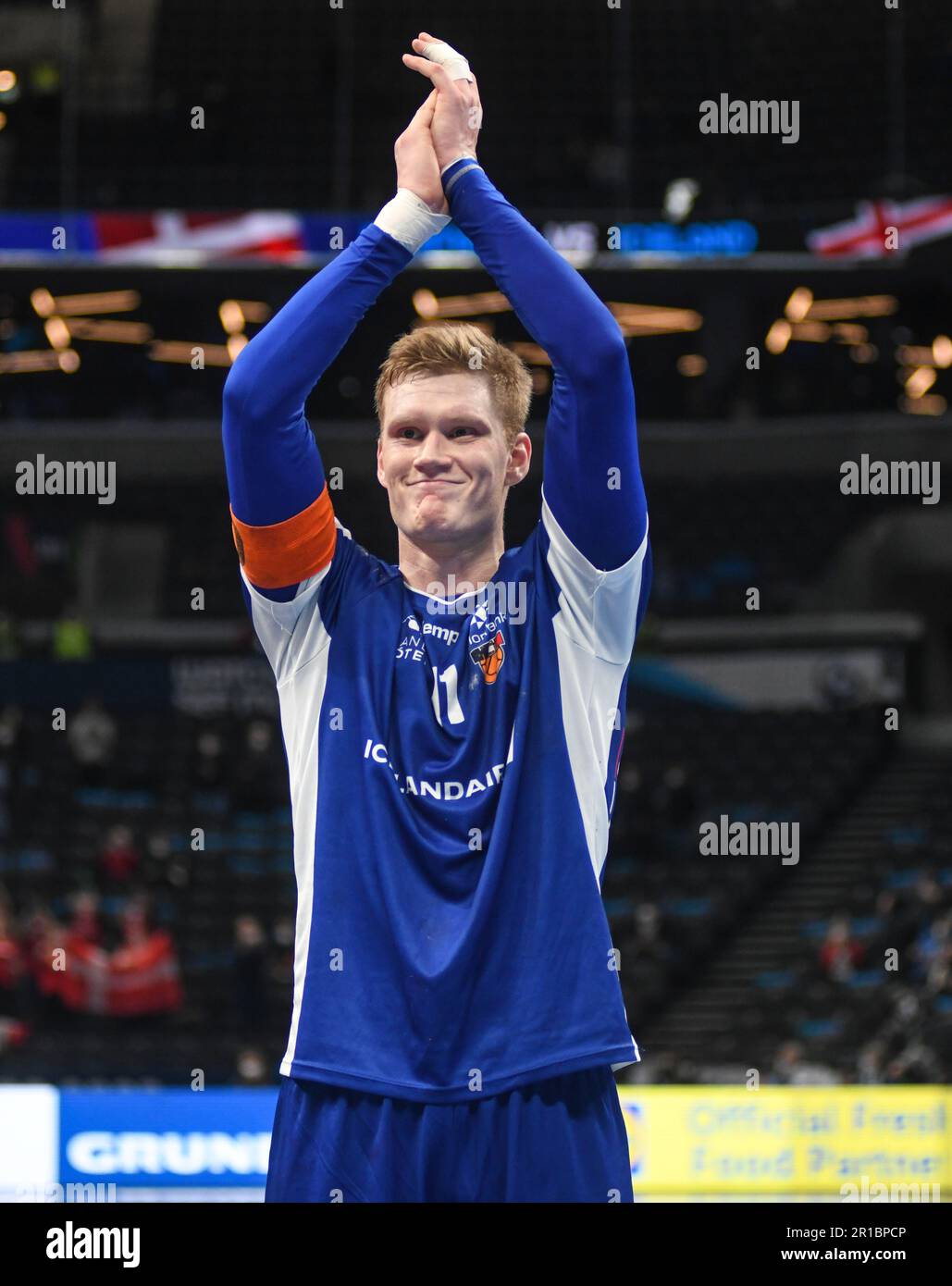 Ymir Gislason (Islanda). EHF Euro 2022 Foto Stock