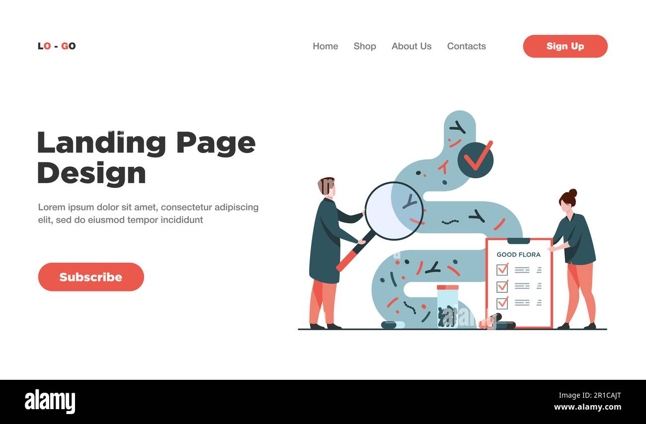 Piccoli medici che esaminano il tratto gastrointestinale Illustrazione Vettoriale