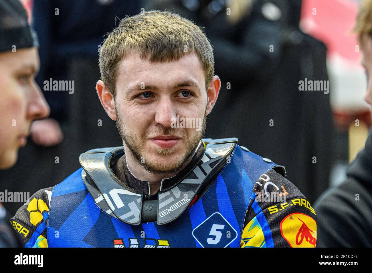 Ryan Kinsley - Oxford WSRA Chargers durante la partita della National Development League tra Belle Vue Colts e Oxford Chargers al National Speedway Stadium di Manchester venerdì 12th maggio 2023. (Foto: Ian Charles | NOTIZIE MI) Credit: NOTIZIE MI & Sport /Alamy Live News Foto Stock