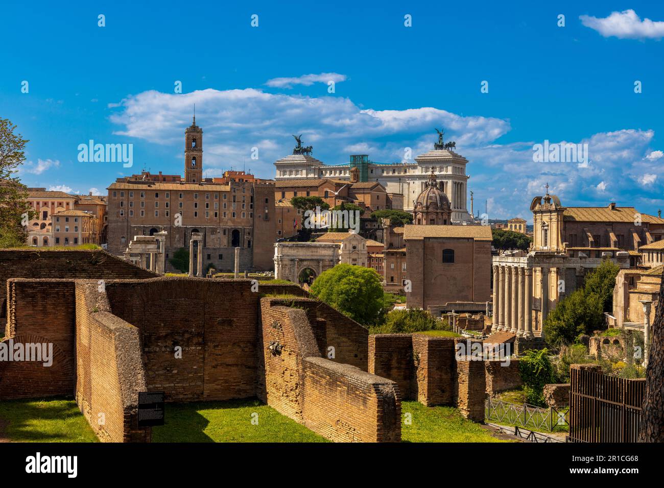 Foro Romano a Roma, Lazio, Italia Foto Stock