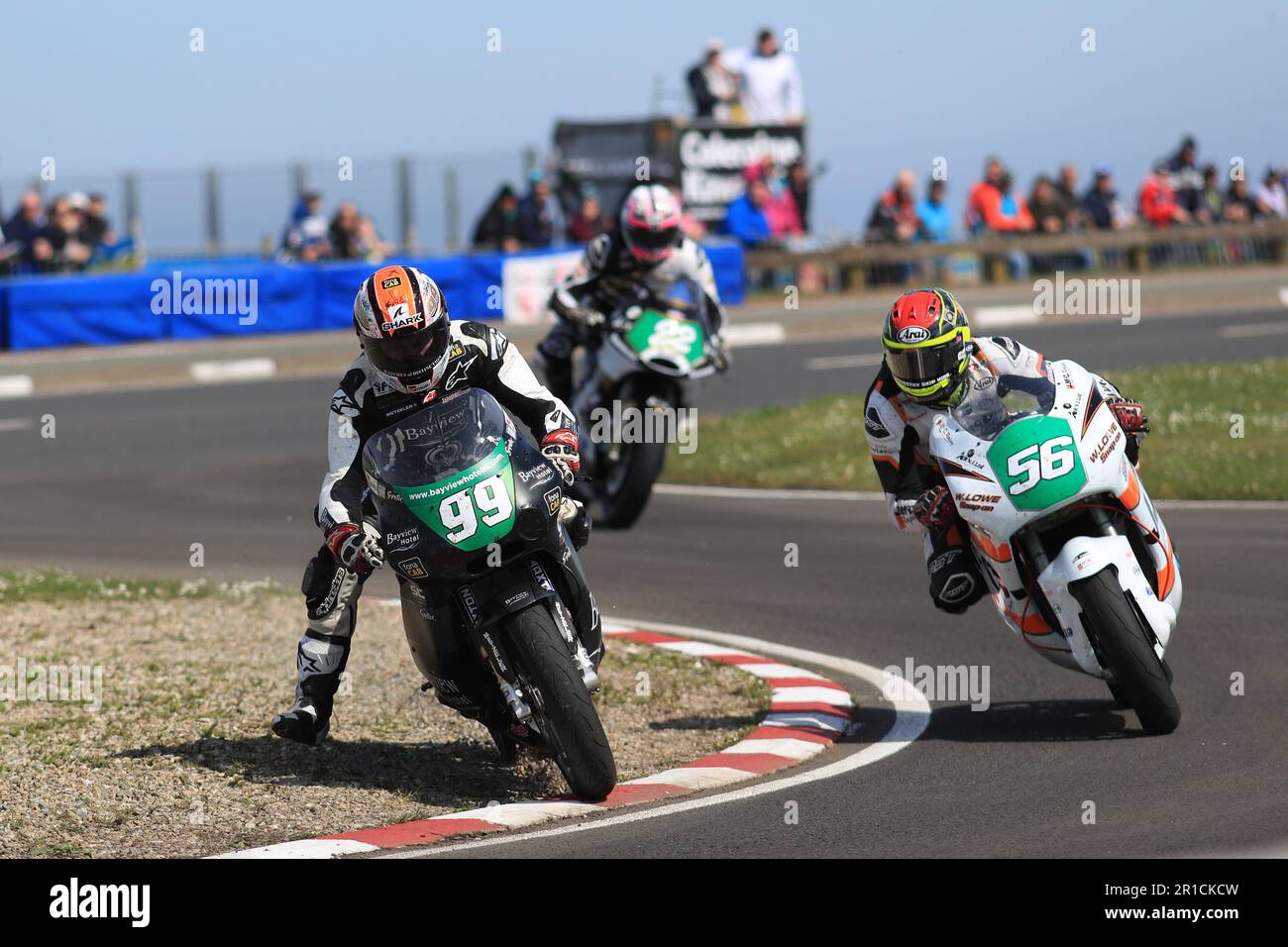 13th maggio 2023: FonaCAB Nichols OilsNorth West 200, Portrush, Antrim, Irlanda del Nord: North West 200 Race Day 2023: Jeremy McWilliams (Paton - JMW Bayview Racing) ottiene la linea sbagliata all'ultimo giro, finendo infine quarto Foto Stock