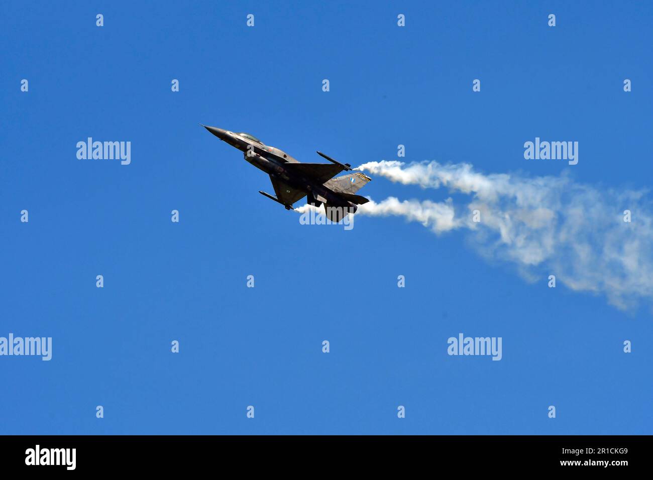 Zeltweg, Austria - 03 settembre 2022: Mostra aerea pubblica in Stiria chiamata Airpower 22, mostra di volo con General Dynamics / Lockheed Martin F-16 Fightin Foto Stock