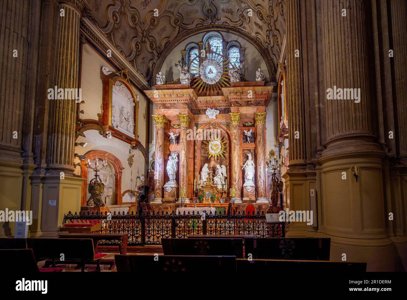 Cappella dell'Incarnazione (Capilla de la Encarnacion) nella Cattedrale di Malaga - Malaga, Andalusia, Spagna Foto Stock