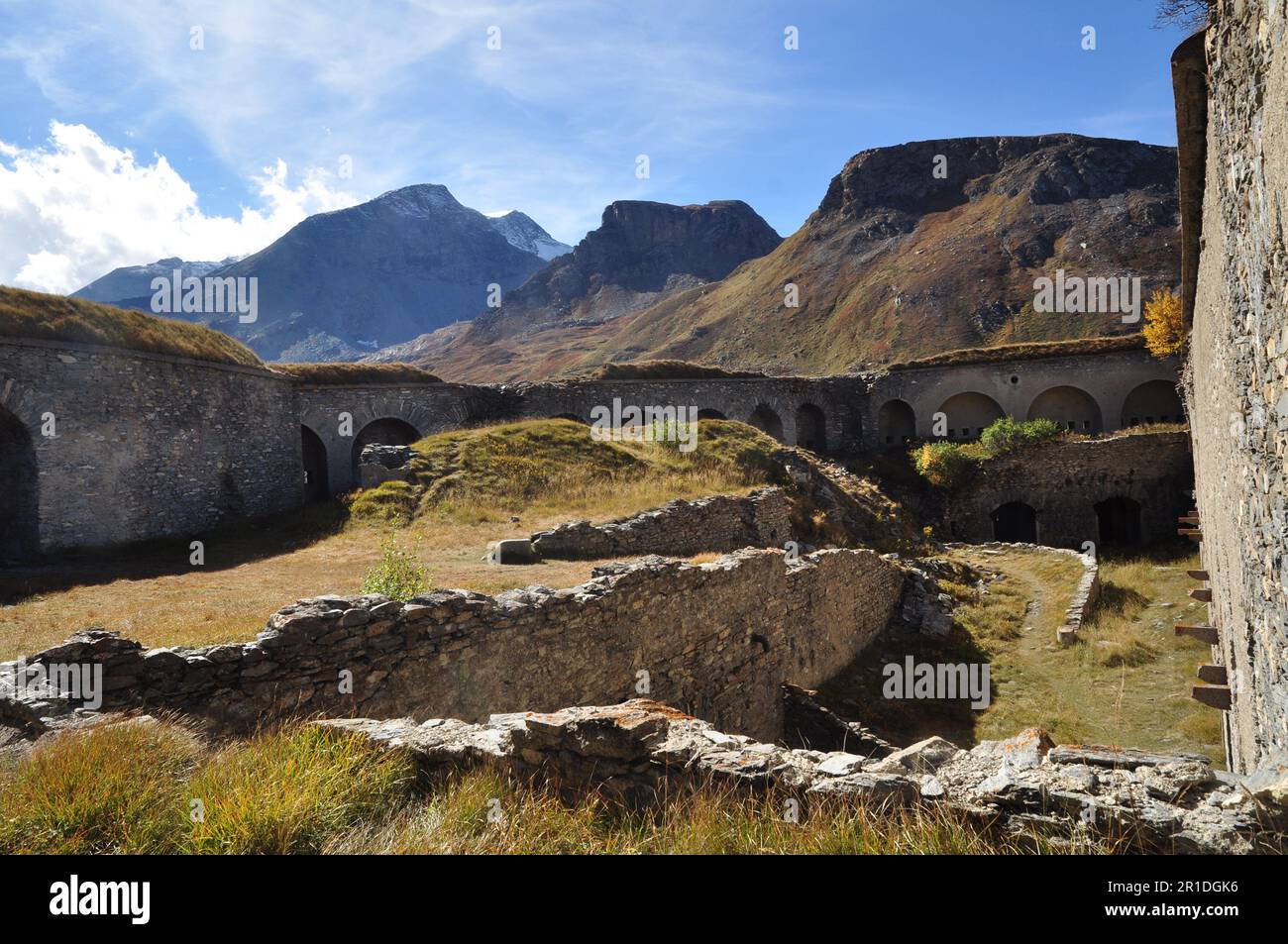 Forte di la Variselle in alta Maurienne Savoia Foto Stock