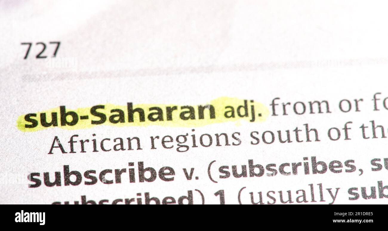 sub sahariana Foto Stock
