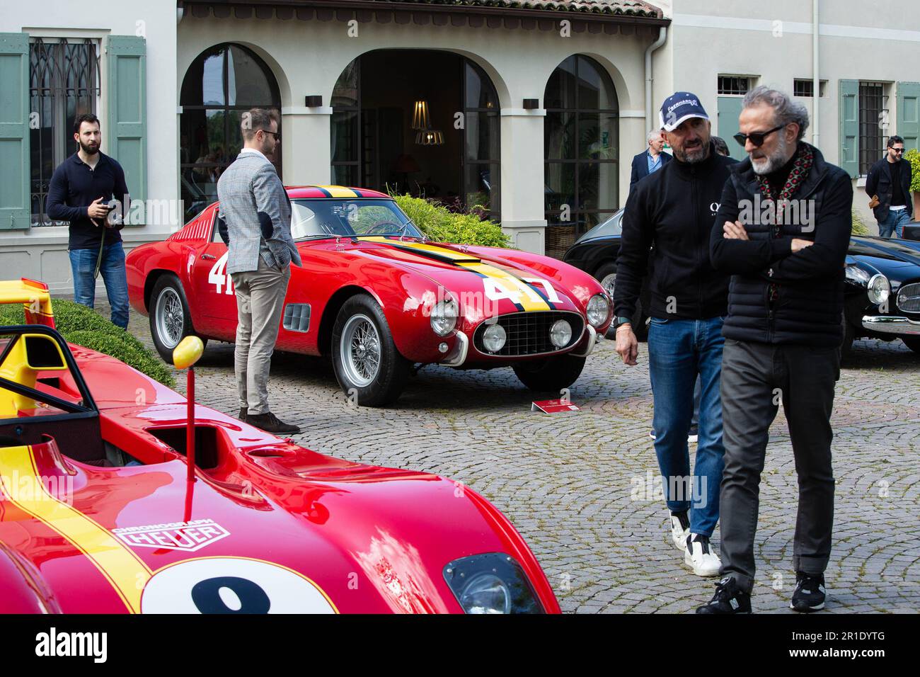 Modena, Italia. 13th maggio, 2023. Modena, Modena, Italia, 13 maggio 2023, Cavallino Classic Modena 2023, la terza edizione dell'annuale Concorso d'Elegganza che celebra il Cavallino Classico Ferrari - Historical Motors Credit: Live Media Publishing Group/Alamy Live News Foto Stock