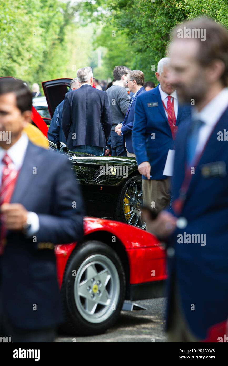 Modena, Italia. 13th maggio, 2023. Modena, Modena, Italia, 13 maggio 2023, Cavallino Classic Modena 2023, la terza edizione dell'annuale Concorso d'Elegganza che celebra il Cavallino Classico Ferrari - Historical Motors Credit: Live Media Publishing Group/Alamy Live News Foto Stock