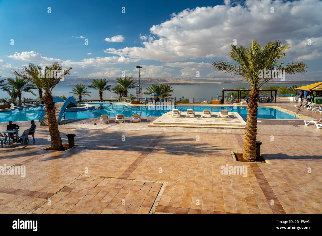 Balqa, Giordania - zona turistica sul Mar Morto Foto Stock