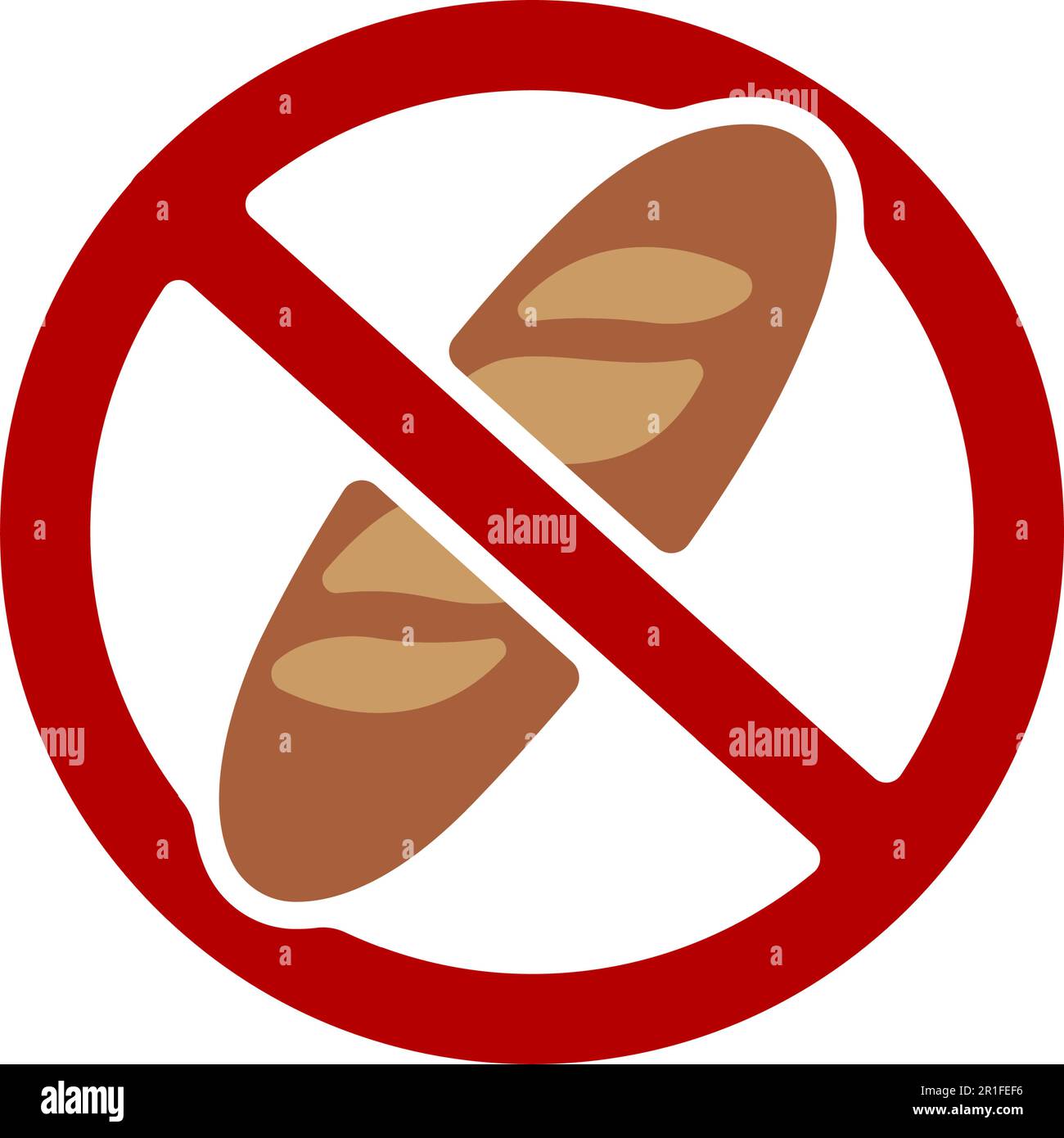 Illustrazione dell'icona del vettore senza glutine ( basso carb ) Illustrazione Vettoriale