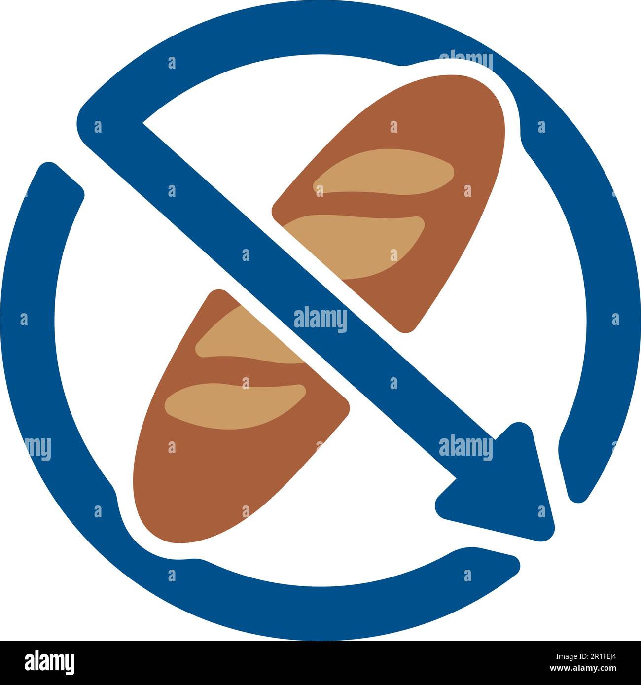 Illustrazione dell'icona del vettore senza glutine ( basso carb ) Illustrazione Vettoriale