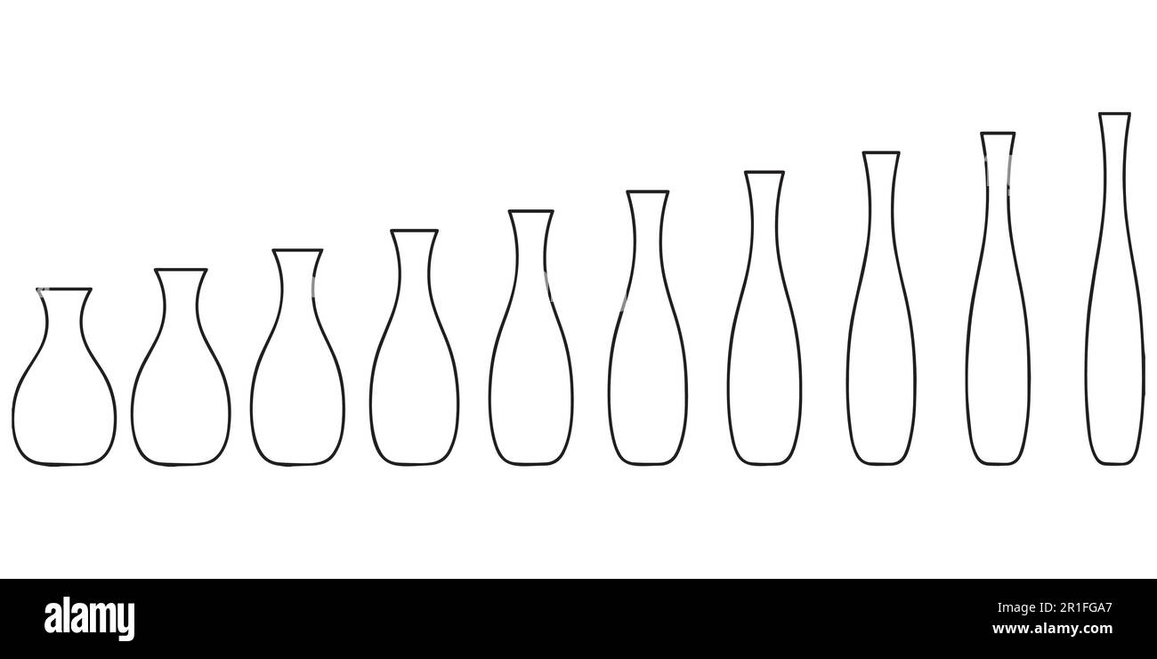 Fasi di produzione della ceramica, dalla pentola al vaso Illustrazione Vettoriale