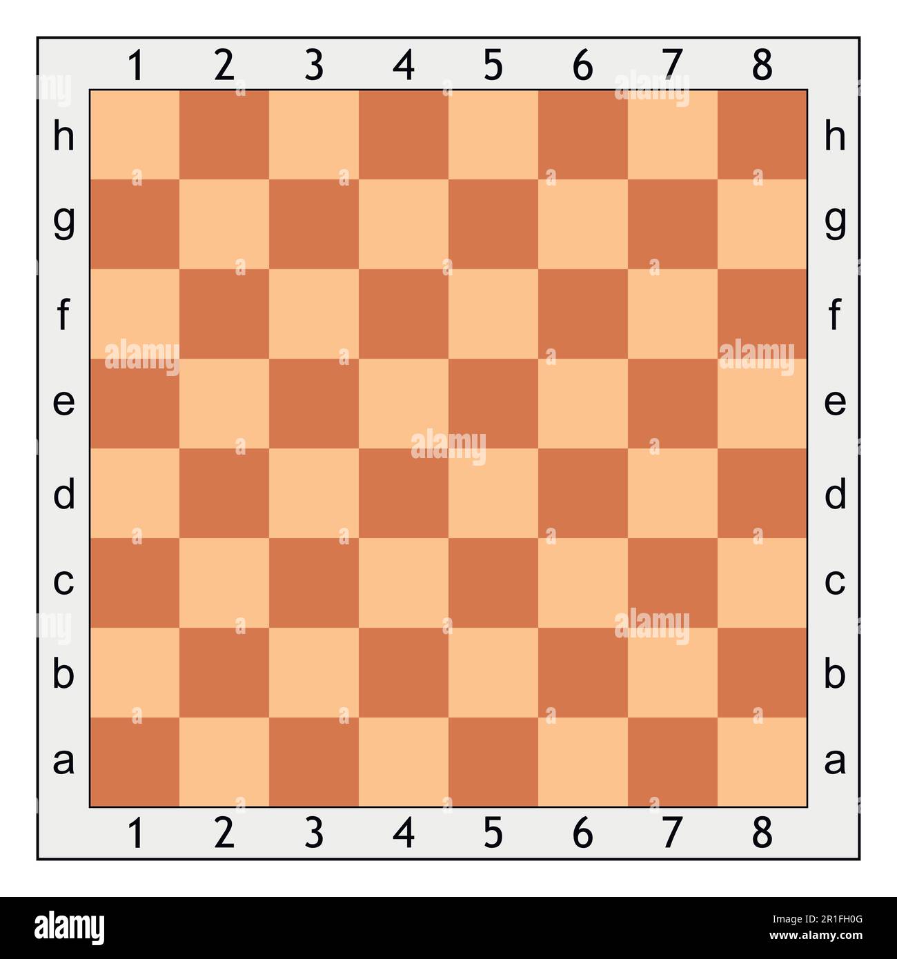 Scacchiera per la partita a scacchi Illustrazione Vettoriale