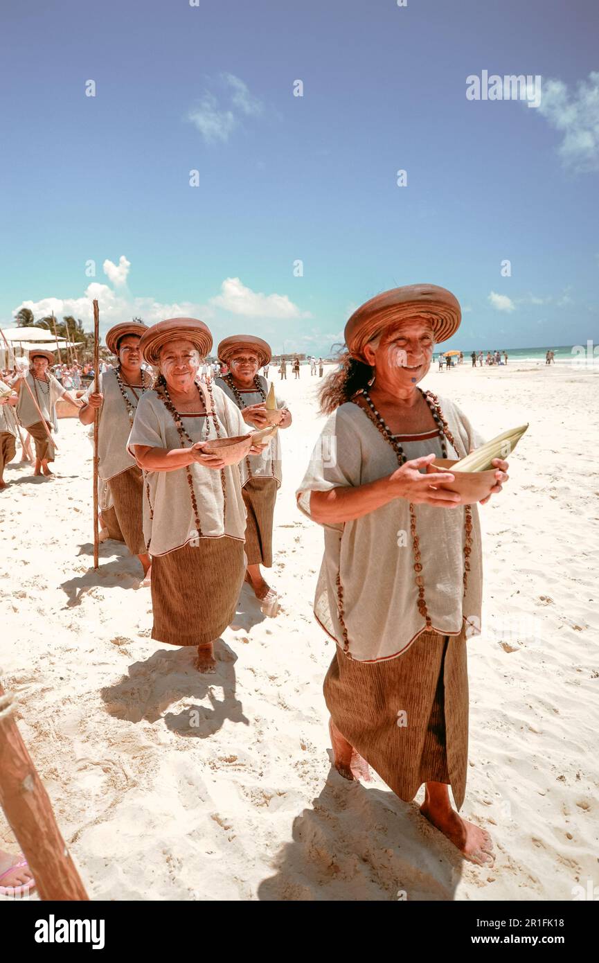 Viaggio sacro Maya in Messico Foto Stock