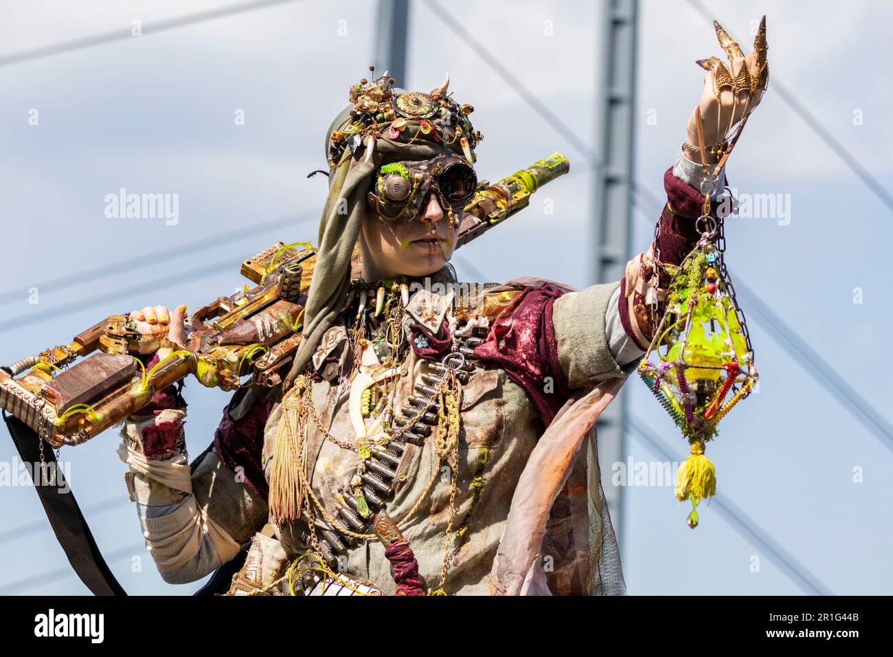 Le celebrazioni del Manga cospager, cosplay, Japan Day (Japan-Tag) si svolgono a Düsseldorf, nella Renania settentrionale-Vestfalia, in Germania, in Europa Foto Stock