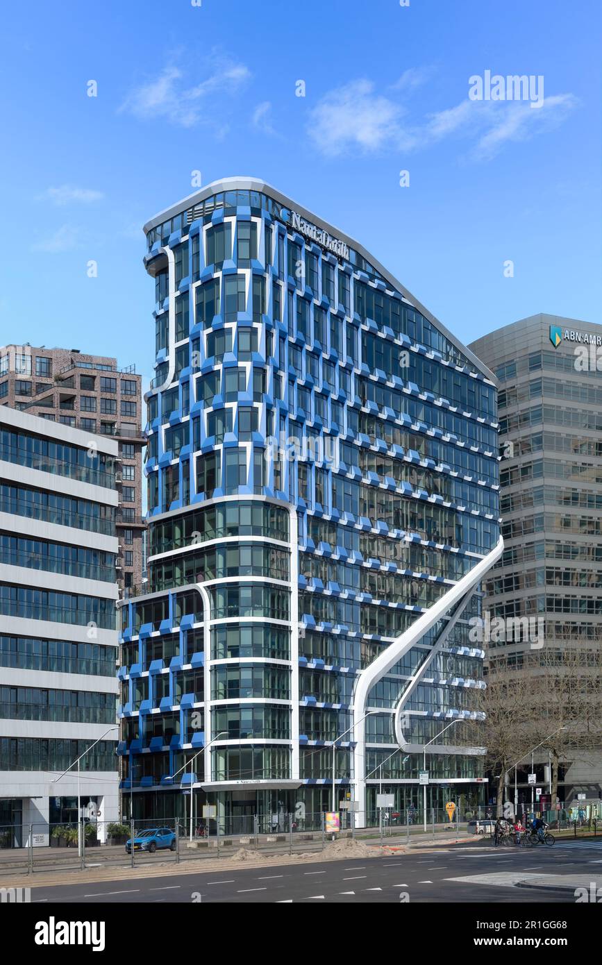 Amsterdam, Paesi Bassi - 400 edificio degli uffici di Beethovenstreet di UNStudio Foto Stock