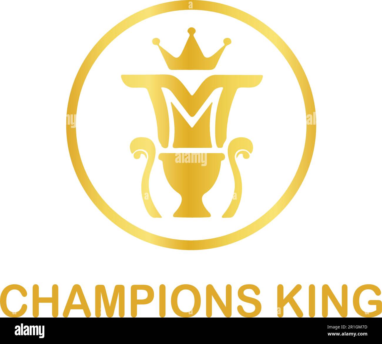 Il logo Champions King è un file vettoriale potente e prestigioso che rappresenta forza, leadership e successo. Questa caratteristica di modello di alta qualità Illustrazione Vettoriale