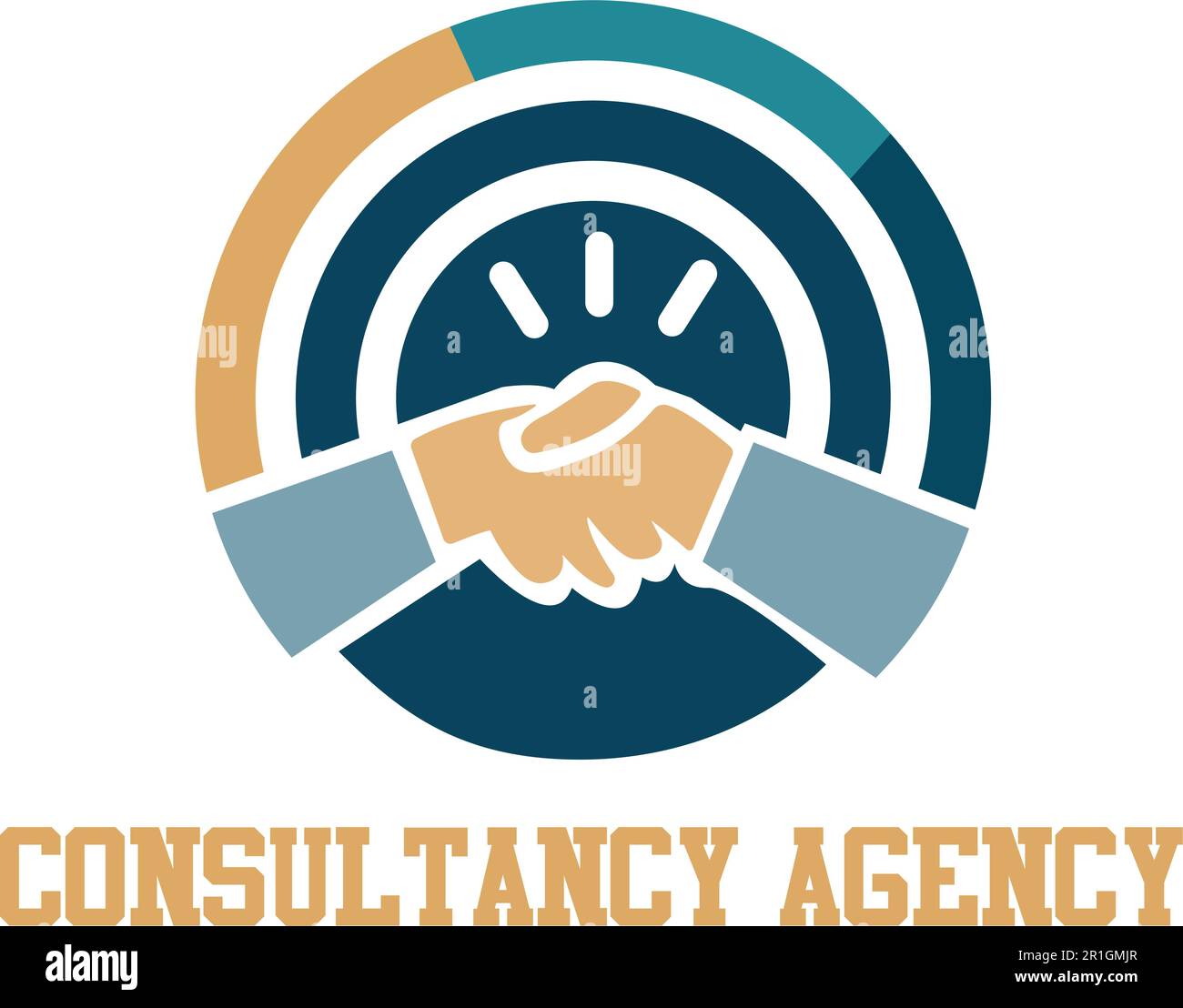 Il nostro modello di logo aziendale di Consultancy è la scelta perfetta per le agenzie di consulenza che desiderano stabilire un'identità di marchio forte e professionale. Illustrazione Vettoriale