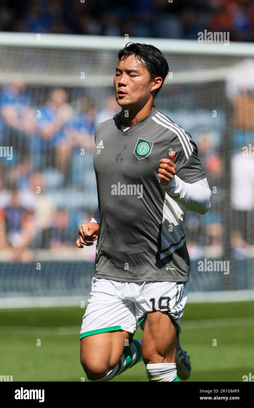HYEONGYU OH, calciatore professionista, attualmente in gioco per Celtic, una squadra scozzese della Scottish Premier Division, Foto Stock