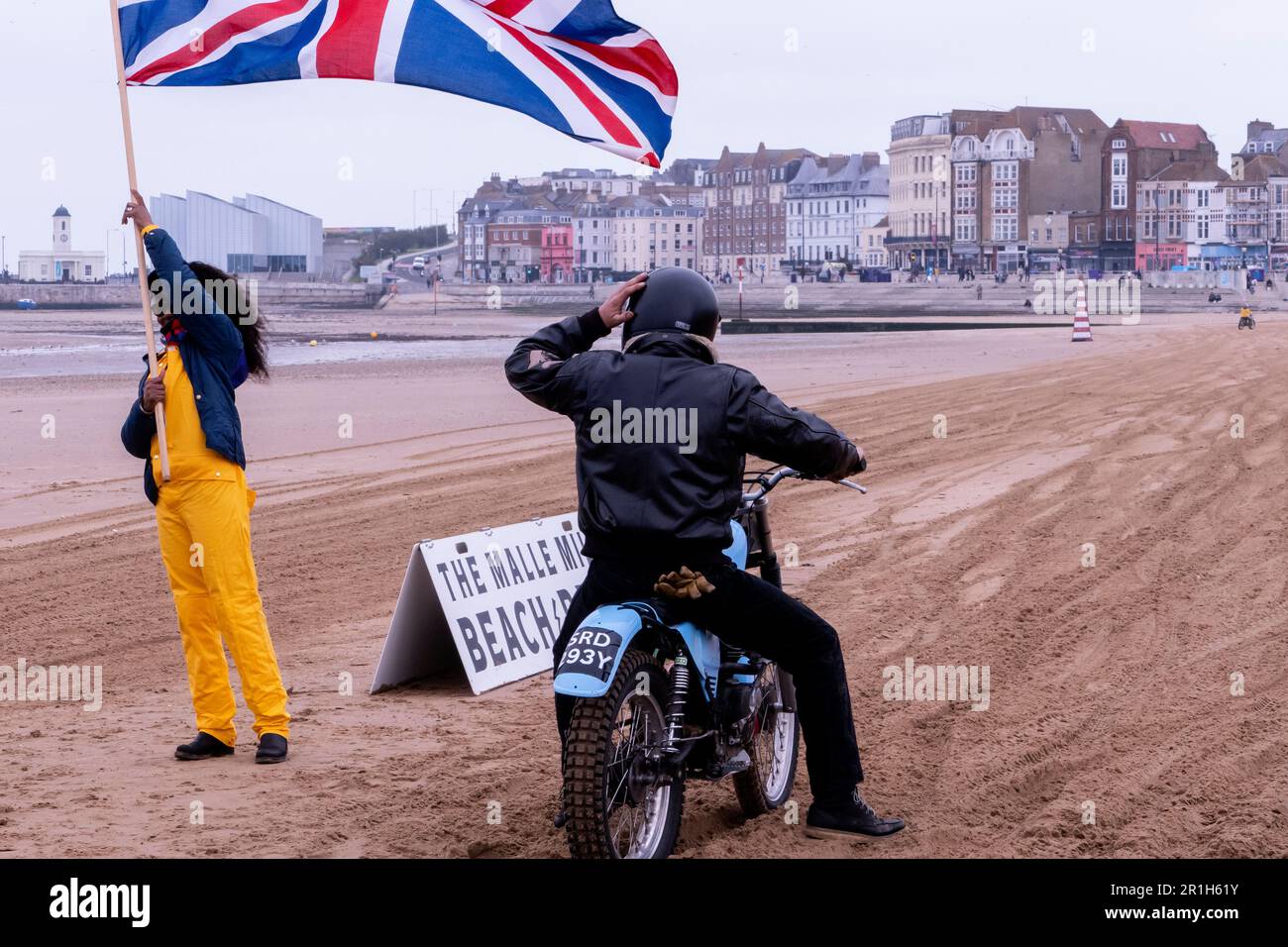 Corse alla spiaggia di Malle Margate gare 2023 Foto Stock