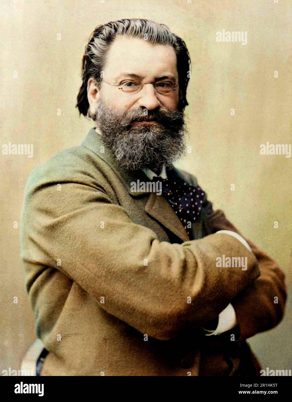 Ritratto di Edouard Daumont (1844-1917), giornalista francese. Foto Stock