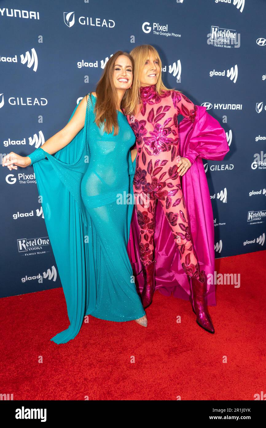 New York, Stati Uniti. 13th maggio, 2023. Haley Kalil e Marc Bouwer partecipano al GLAAD Media Awards 2023 al New York Hilton Midtown di New York City. Credit: SOPA Images Limited/Alamy Live News Foto Stock