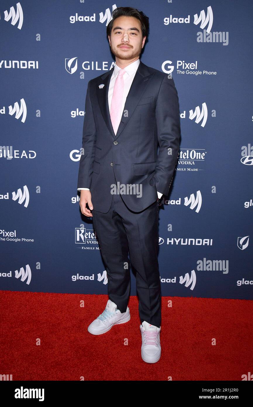 New York, Stati Uniti. 13th maggio, 2023. Schuyler Bailar partecipa ai 34th Annual GLAAD Media Awards all'Hilton Hotel di New York, NY, sabato 13 maggio 2023. (Foto di Anthony Behar/Sipa USA) Credit: Sipa USA/Alamy Live News Foto Stock