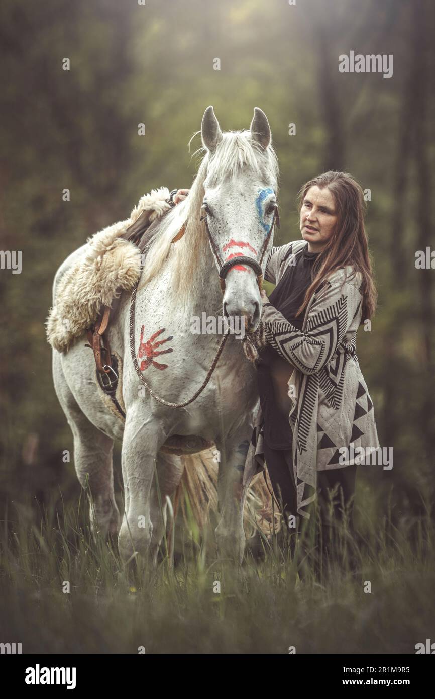 Indiana A Cavallo Foto E Immagini Stock In Bianco E Nero - Foto 6