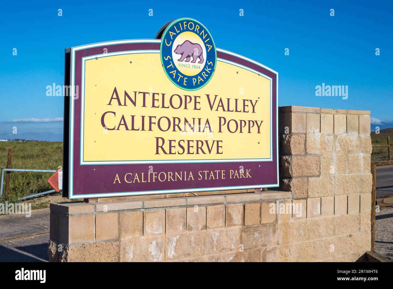 Antelope Valley California Poppy Reserve. Lancaster, California. Foto Stock