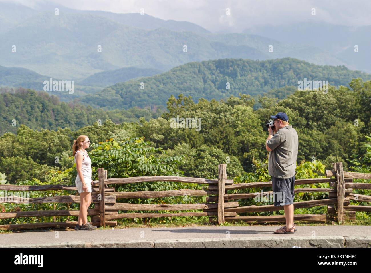Tennessee Great Smoky Mountains National Park, terra federale, natura, naturale, paesaggio, campagna, conservazione storica, pubblico, ricreazione, i visitatori viaggio Foto Stock