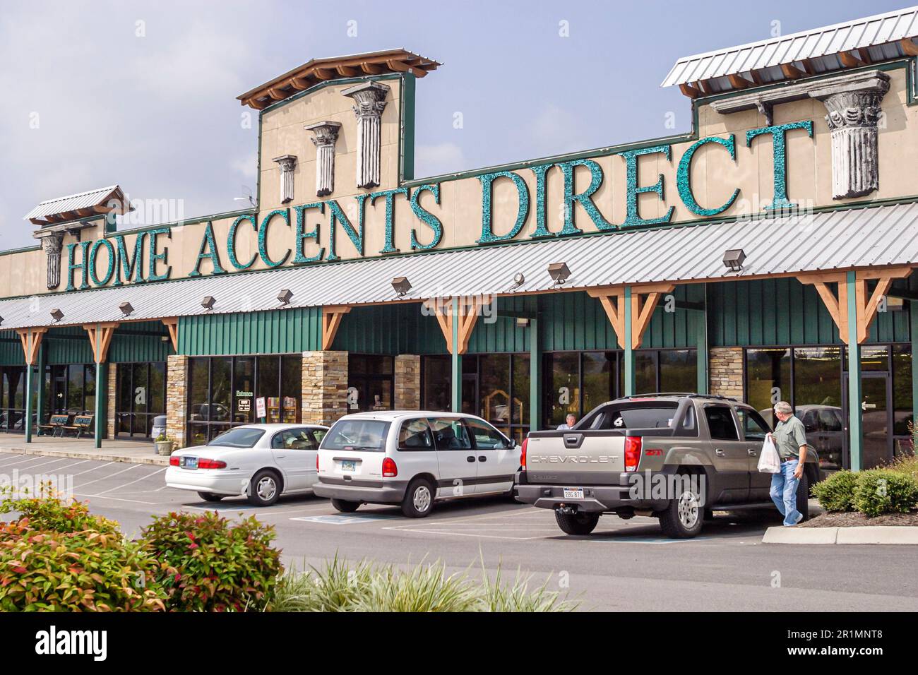 Sevierville Tennessee, accenti ingresso anteriore diretto, shopping shopper acquirenti negozi mercati di mercato di vendita di mercato, negozi al dettaglio Foto Stock