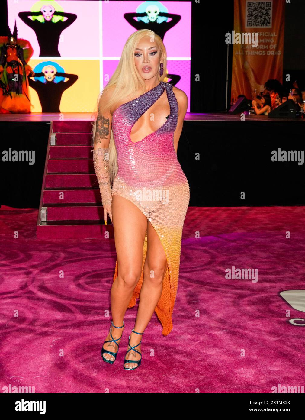 Los Angeles, California, Stati Uniti. 12th maggio, 2023. Kylie Sonique Love durante il 2023 Rupaul DragCon, Day 1, tenutosi al LA Convention Center di Los Angeles, California, venerdì 12 maggio 20223 Credit: Jennifer Graylock/Alamy Live News Foto Stock