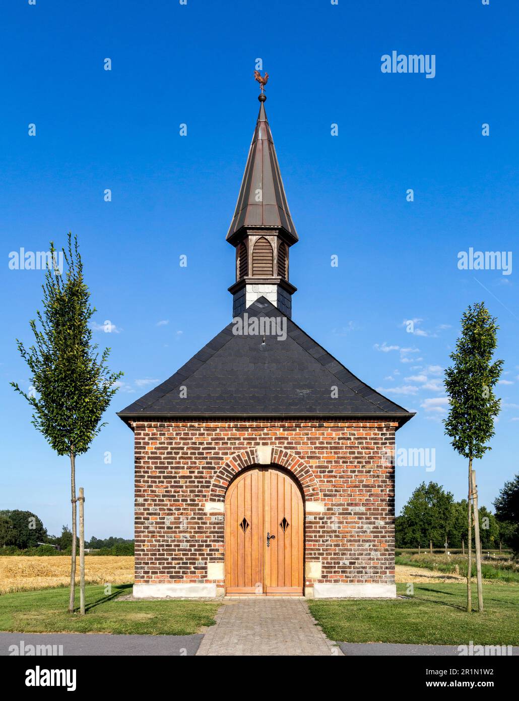 St John Nepomuk Chapel a Hiddingsel, Dlmen, Renania settentrionale-Vestfalia, Germania Foto Stock