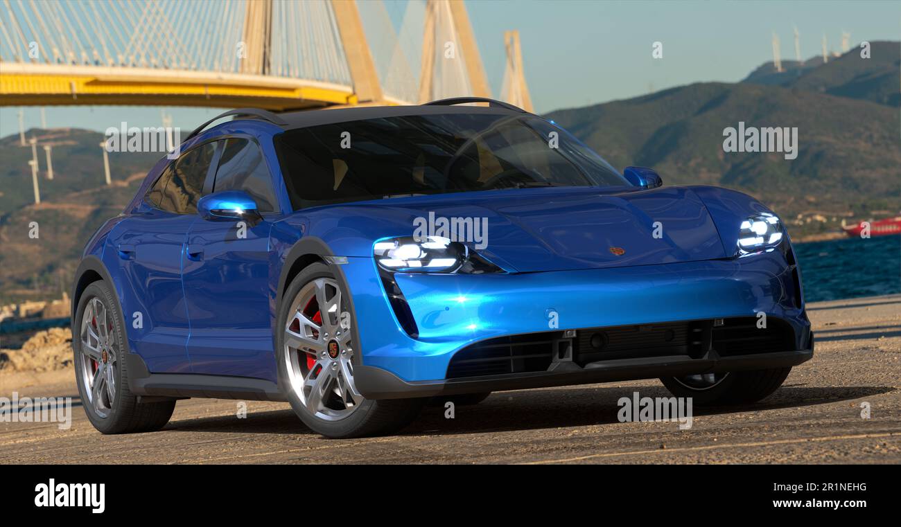 Porsche Taycan Cross Turismo Foto Stock