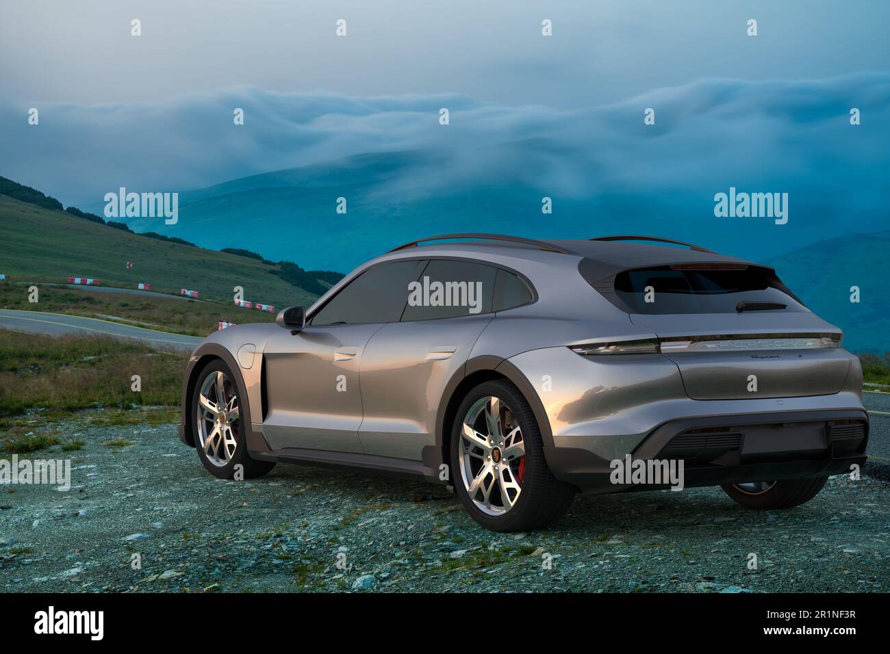 Porsche Taycan Cross Turismo Foto Stock