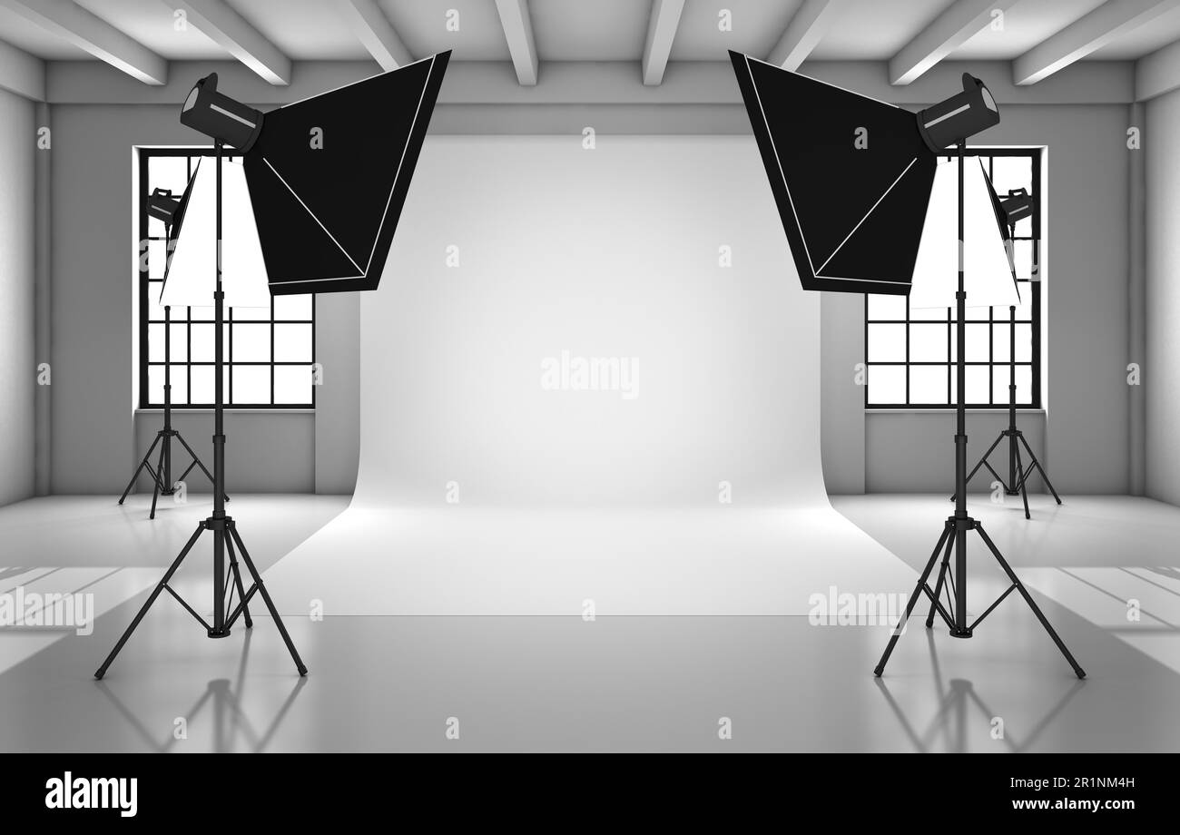 Rendering 3D ad alta risoluzione di uno sfondo di studio Foto Stock