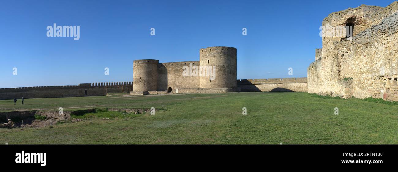 Mura della fortezza della cittadella di Akkerman in Ucraina Foto Stock