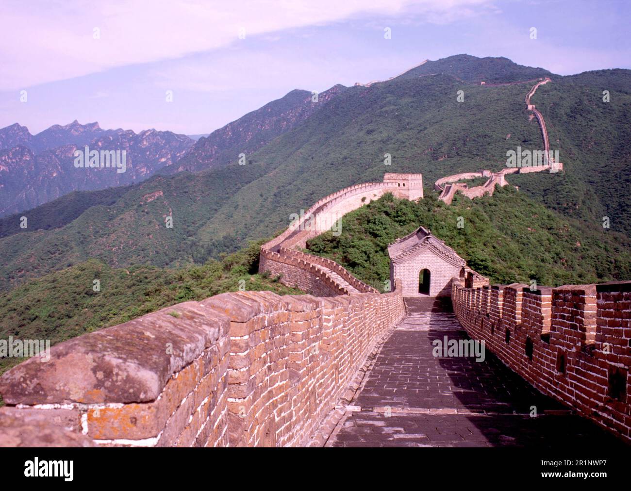 Grande Muraglia della Cina Mutianyu Foto Stock