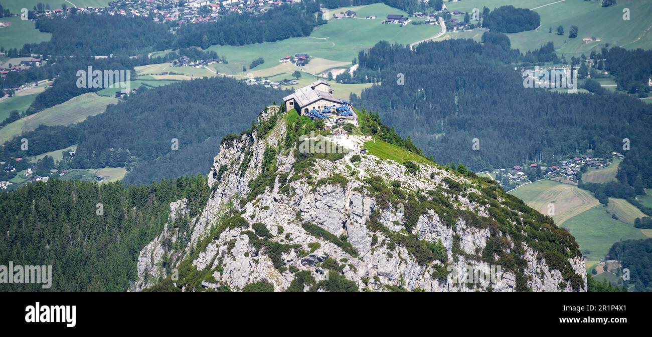 Kehlsteinhaus am Kehlstein, Alpi Berchtesgaden, Land Berchtesgadener, Baviera, Germania Foto Stock